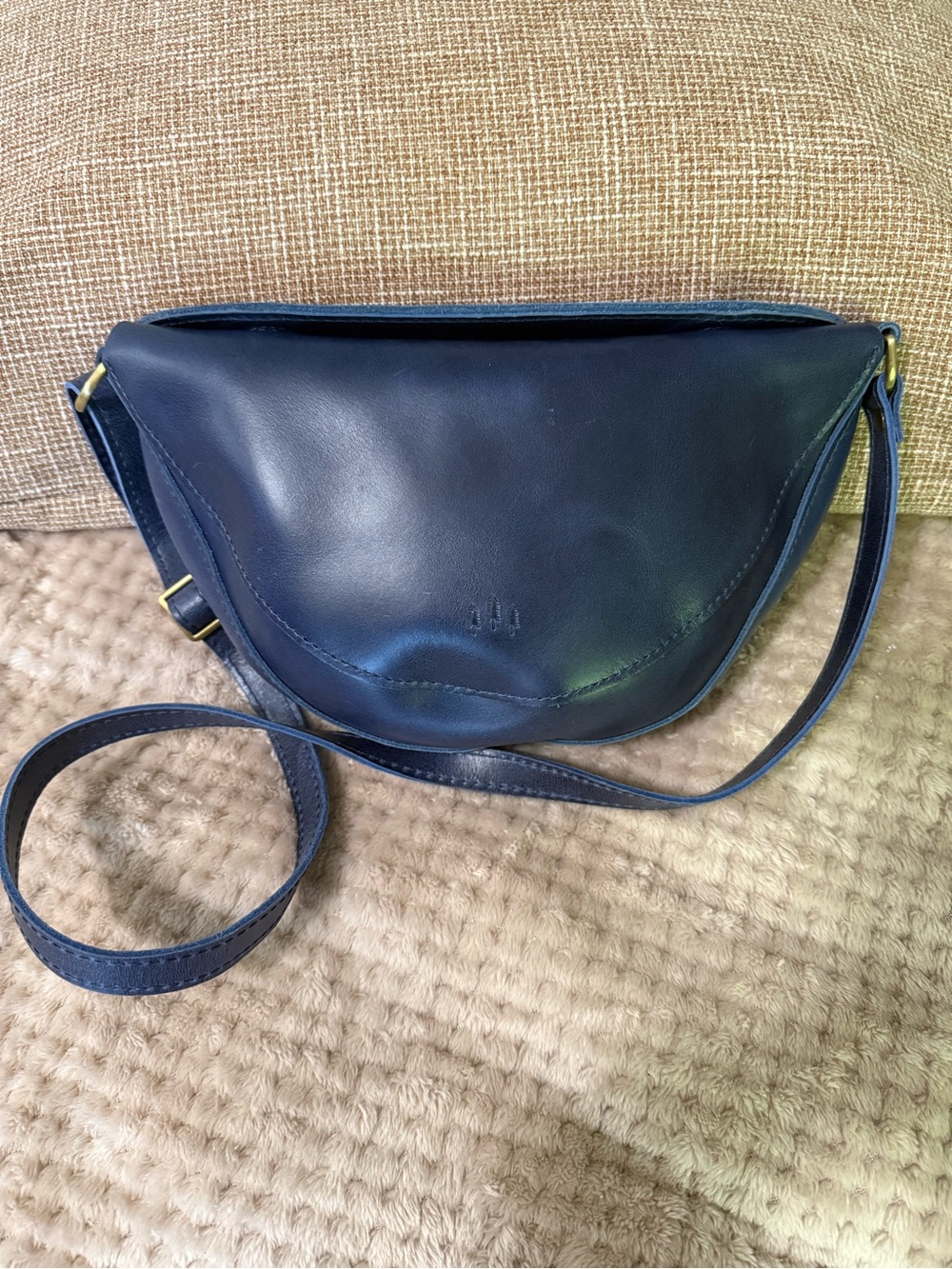 Portland Leather Goods Koala Sling Cobalt Full Grain Leather Crossbody